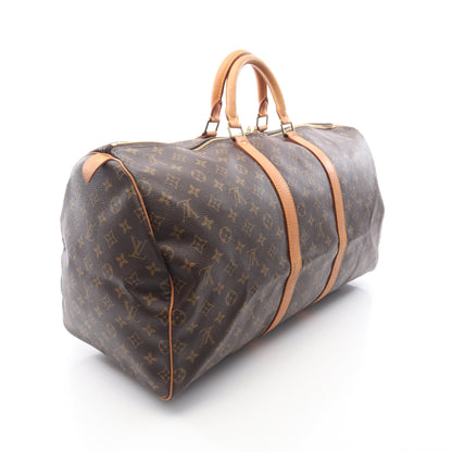 キーポル55 モノグラム ボストンバッグ PVC レザー ブラウン ルイヴィトン バッグ LOUIS VUITTON