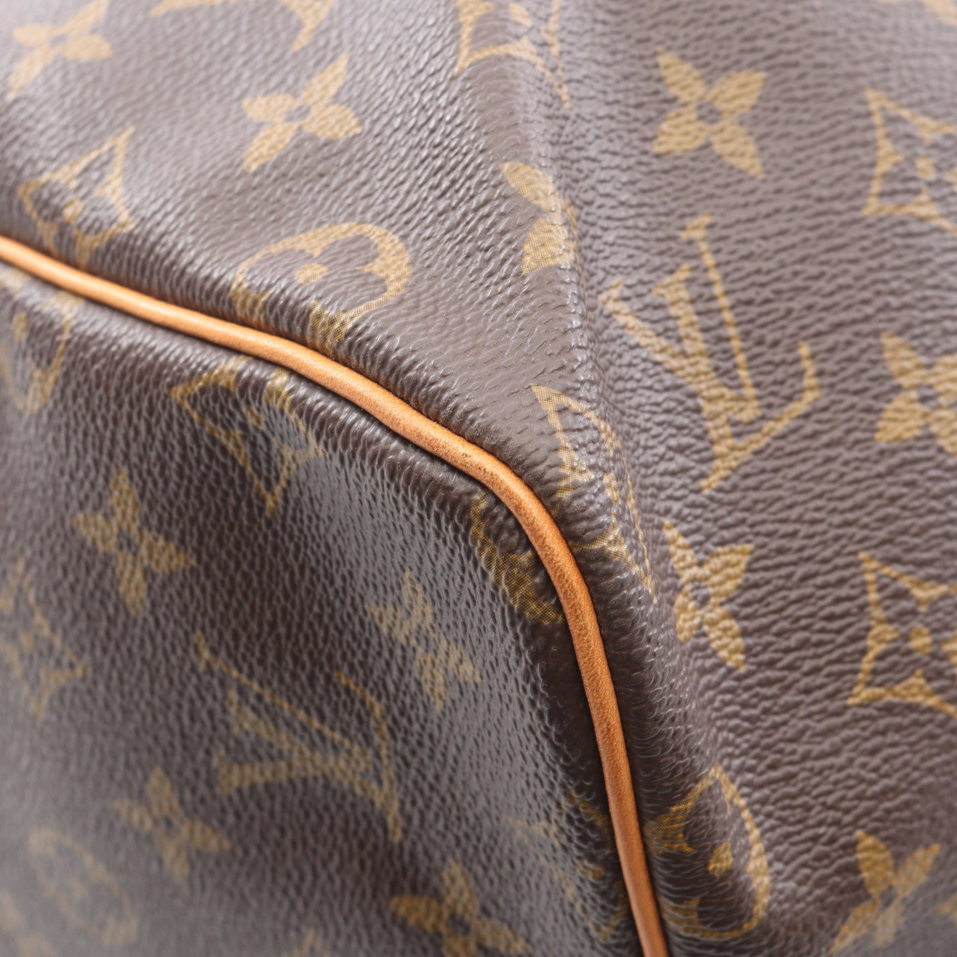 キーポル55 モノグラム ボストンバッグ PVC レザー ブラウン ルイヴィトン バッグ LOUIS VUITTON