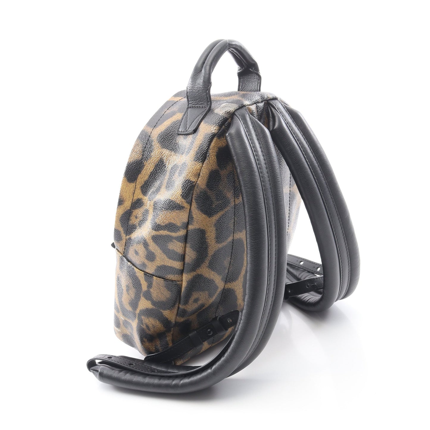パームスプリングスPM バックパック リュックサック PVC レザー イエローブラウン ブラック ルイヴィトン バッグ LOUIS VUITTON