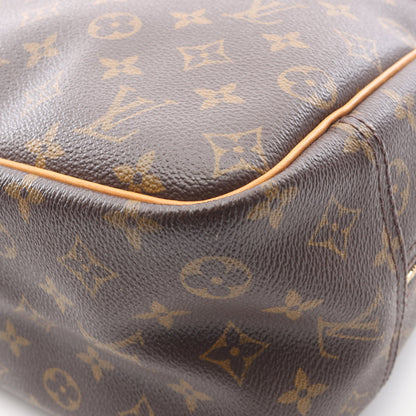ドーヴィル ボーリングヴァニティ モノグラム ハンドバッグ PVC レザー ブラウン ルイヴィトン バッグ LOUIS VUITTON