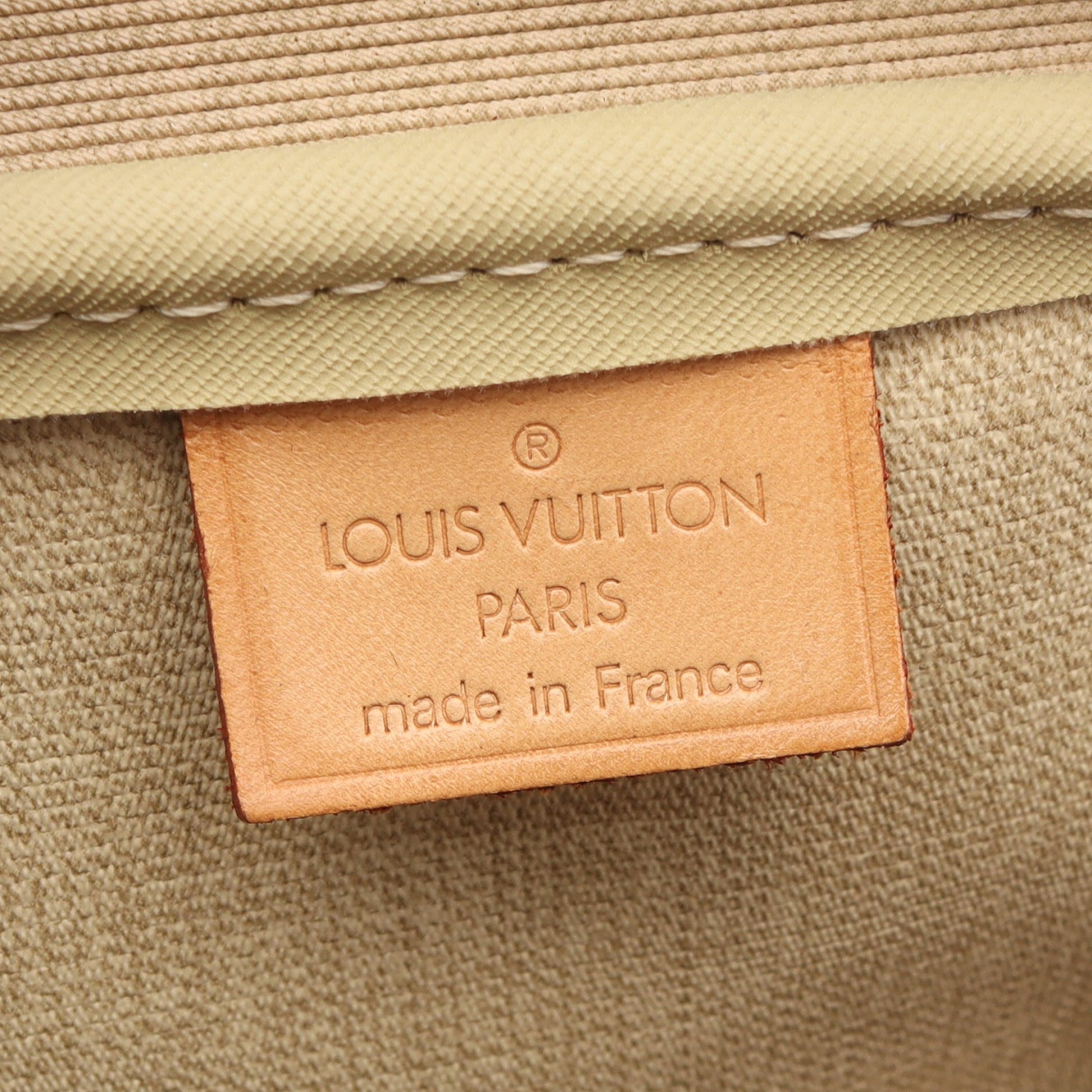 ドーヴィル ボーリングヴァニティ モノグラム ハンドバッグ PVC レザー ブラウン ルイヴィトン バッグ LOUIS VUITTON