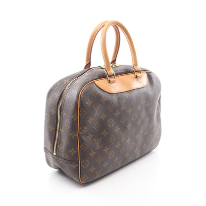 ドーヴィル ボーリングヴァニティ モノグラム ハンドバッグ PVC レザー ブラウン ルイヴィトン バッグ LOUIS VUITTON