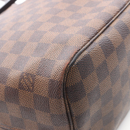 ネヴァーフルMM ダミエエベヌ ショルダーバッグ トートバッグ PVC レザー ブラウン ルイヴィトン バッグ LOUIS VUITTON