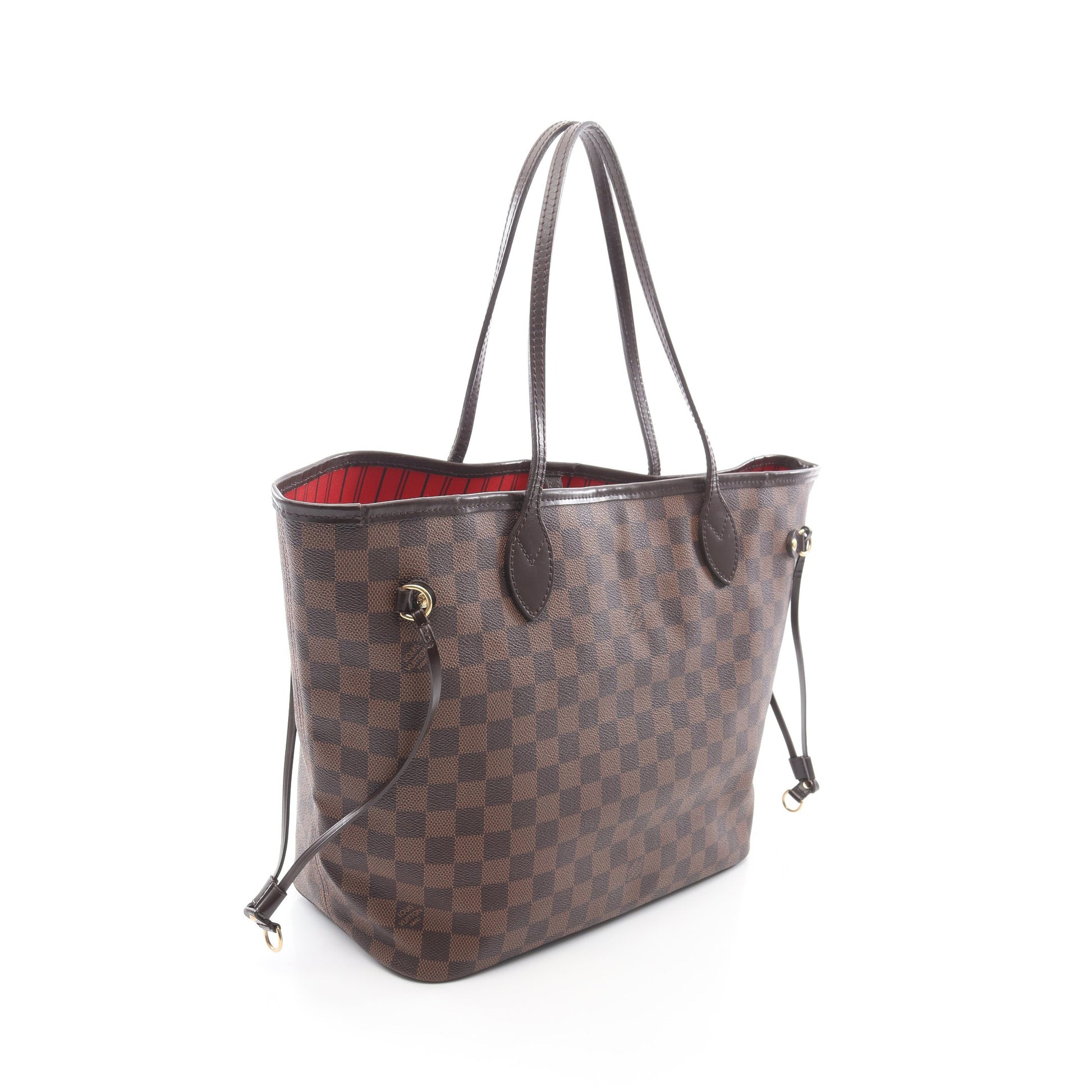 ネヴァーフルMM ダミエエベヌ ショルダーバッグ トートバッグ PVC レザー ブラウン ルイヴィトン バッグ LOUIS VUITTON