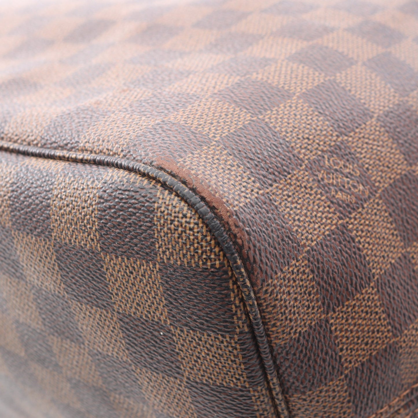 ネヴァーフルMM ダミエエベヌ ショルダーバッグ トートバッグ PVC レザー ブラウン ルイヴィトン バッグ LOUIS VUITTON