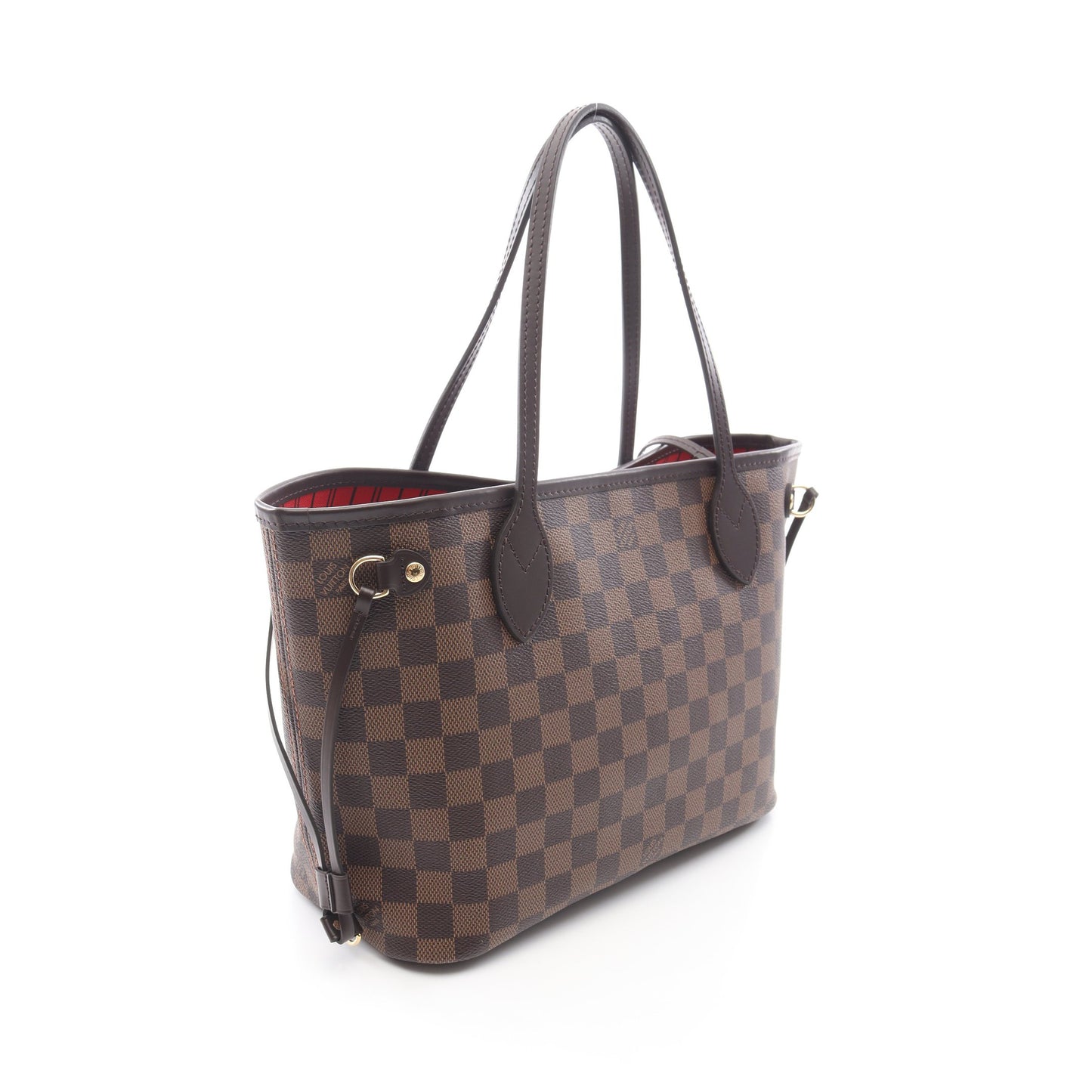 ネヴァーフルPM ダミエエベヌ ハンドバッグ トートバッグ PVC レザー ブラウン ルイヴィトン バッグ LOUIS VUITTON