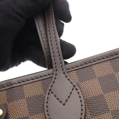 ネヴァーフルPM ダミエエベヌ ハンドバッグ トートバッグ PVC レザー ブラウン ルイヴィトン バッグ LOUIS VUITTON