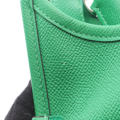 エヴリン 3 トロワ PM バンブー ショルダーバッグ ヴォーエプソン グリーン シルバー金具 T刻印 エルメス バッグ HERMES