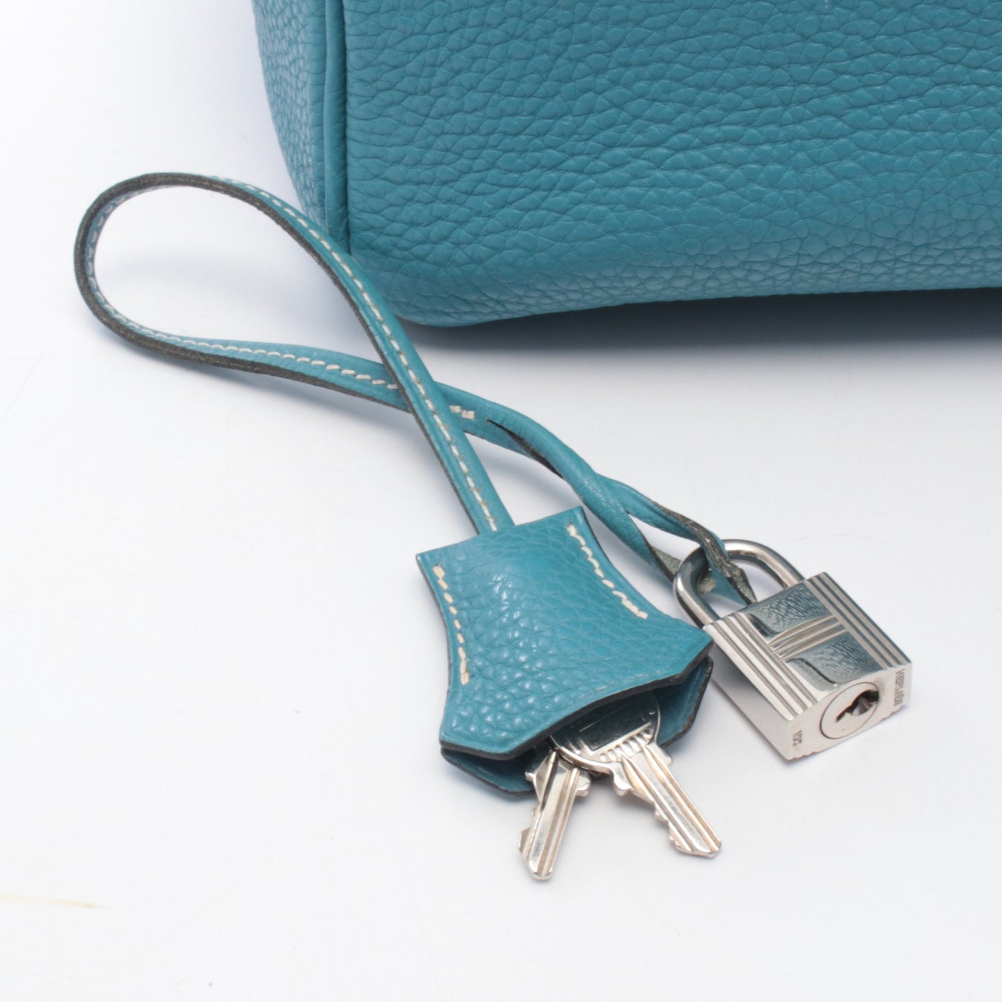 バーキン35 ブルージーン ハンドバッグ トゴ ライトブルー シルバー金具 □H刻印 エルメス バッグ HERMES