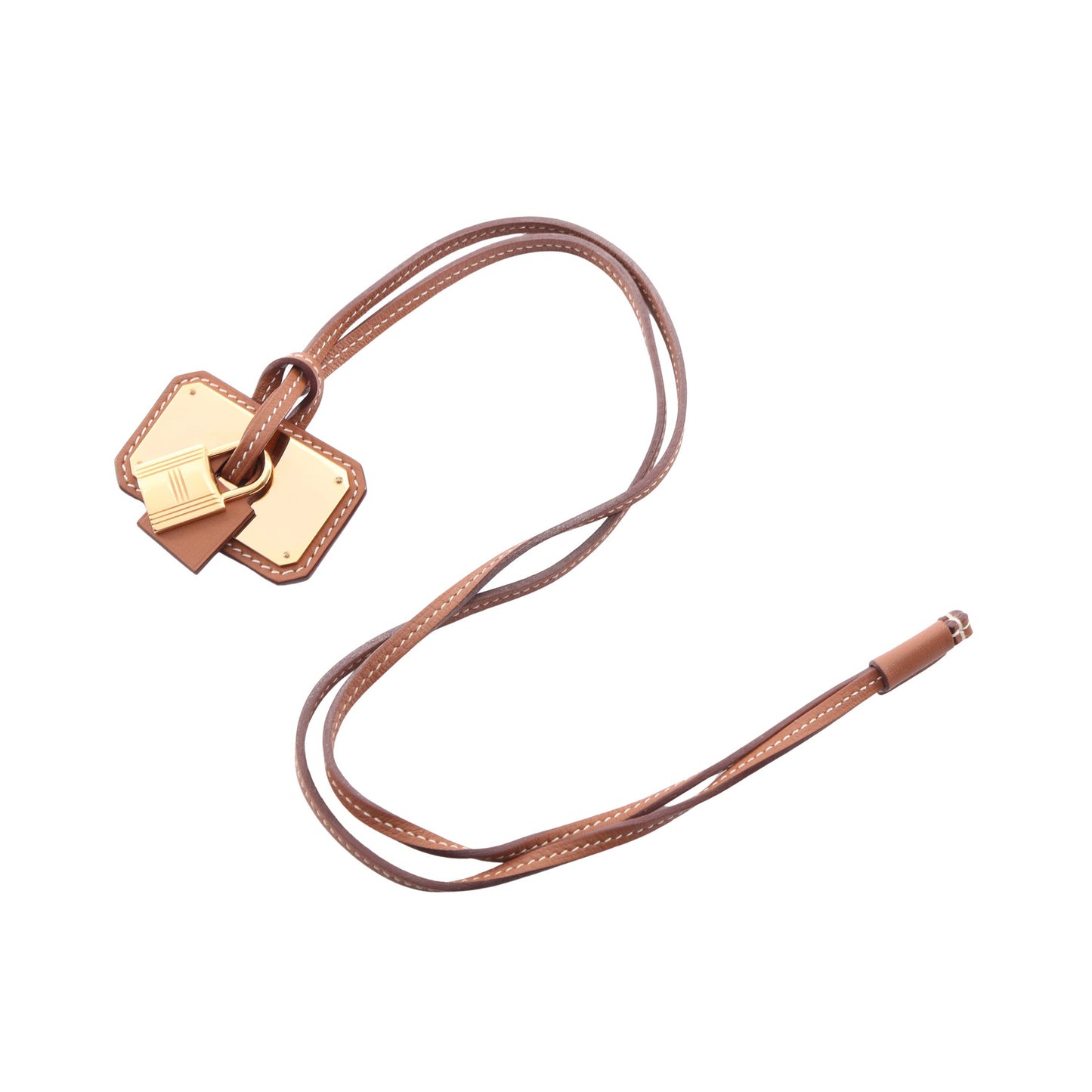 オーケリーGM ネックレス ヴォースイフト GP ライトブラウン ゴールド Y刻印 エルメス アクセサリー HERMES