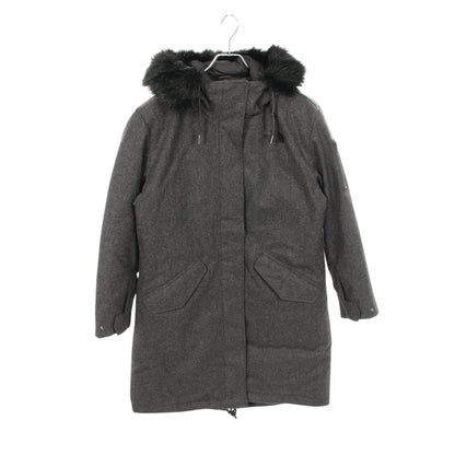 W'S NABOR DOWN COAT フード付き ダウンコート ウール ダークグレー ザノースフェイス ホワイトレーベル アウター THE NORTH FACE WHITE LABEL