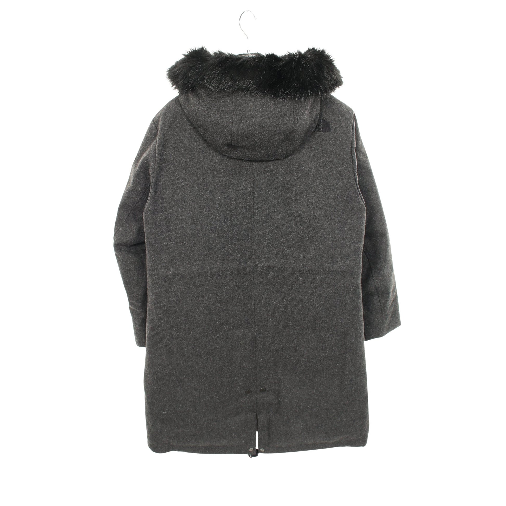 W'S NABOR DOWN COAT フード付き ダウンコート ウール ダークグレー ザノースフェイス ホワイトレーベル アウター THE NORTH FACE WHITE LABEL