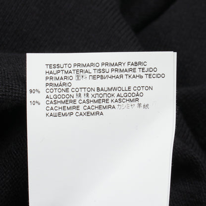 クルーネック ニット コットン カシミヤ ブラック エムエムシックスメゾンマルジェラ トップス MM6 MAISON MARGIELA