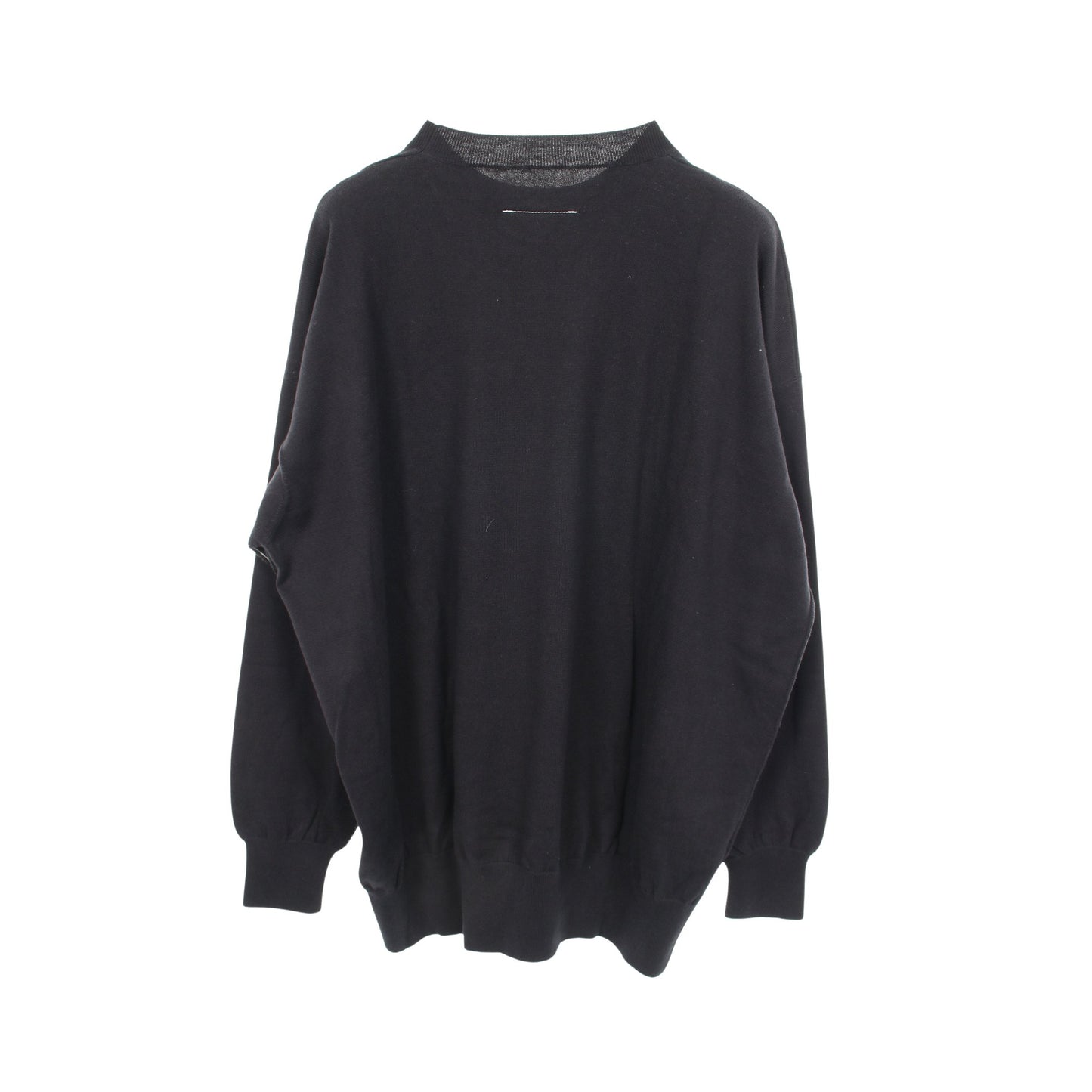 クルーネック ニット コットン カシミヤ ブラック エムエムシックスメゾンマルジェラ トップス MM6 MAISON MARGIELA