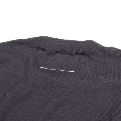 クルーネック ニット コットン カシミヤ ブラック エムエムシックスメゾンマルジェラ トップス MM6 MAISON MARGIELA