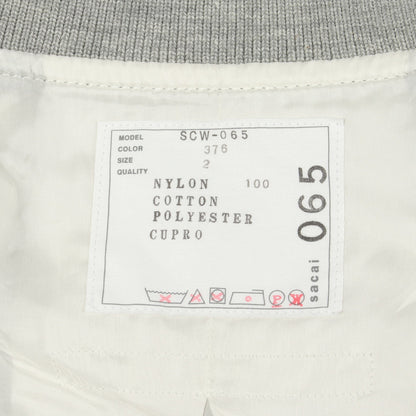 Nylon Twill Blouson ボンバージャケット ナイロン グレー サカイ アウター sacai