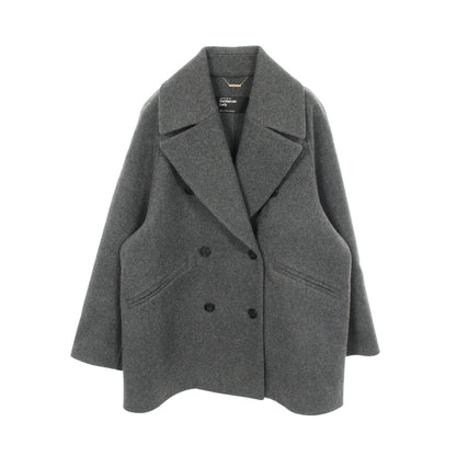 Gentleman Lady スーペリアガロンコート ピーコート ウール グレー カオス