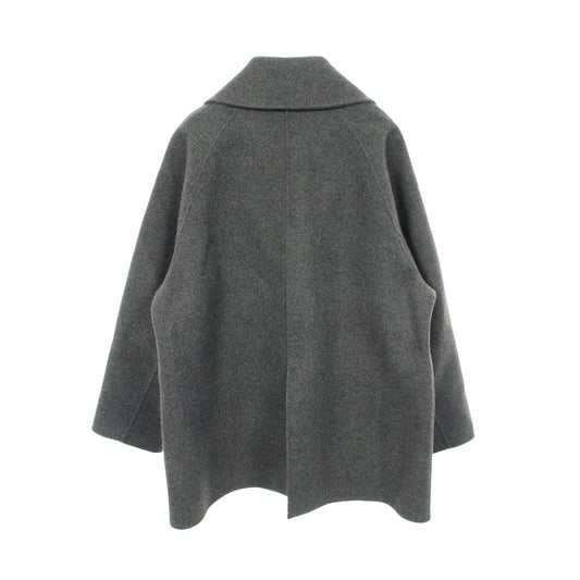 Gentleman Lady スーペリアガロンコート ピーコート ウール グレー カオス