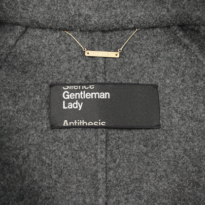 Gentleman Lady スーペリアガロンコート ピーコート ウール グレー カオス