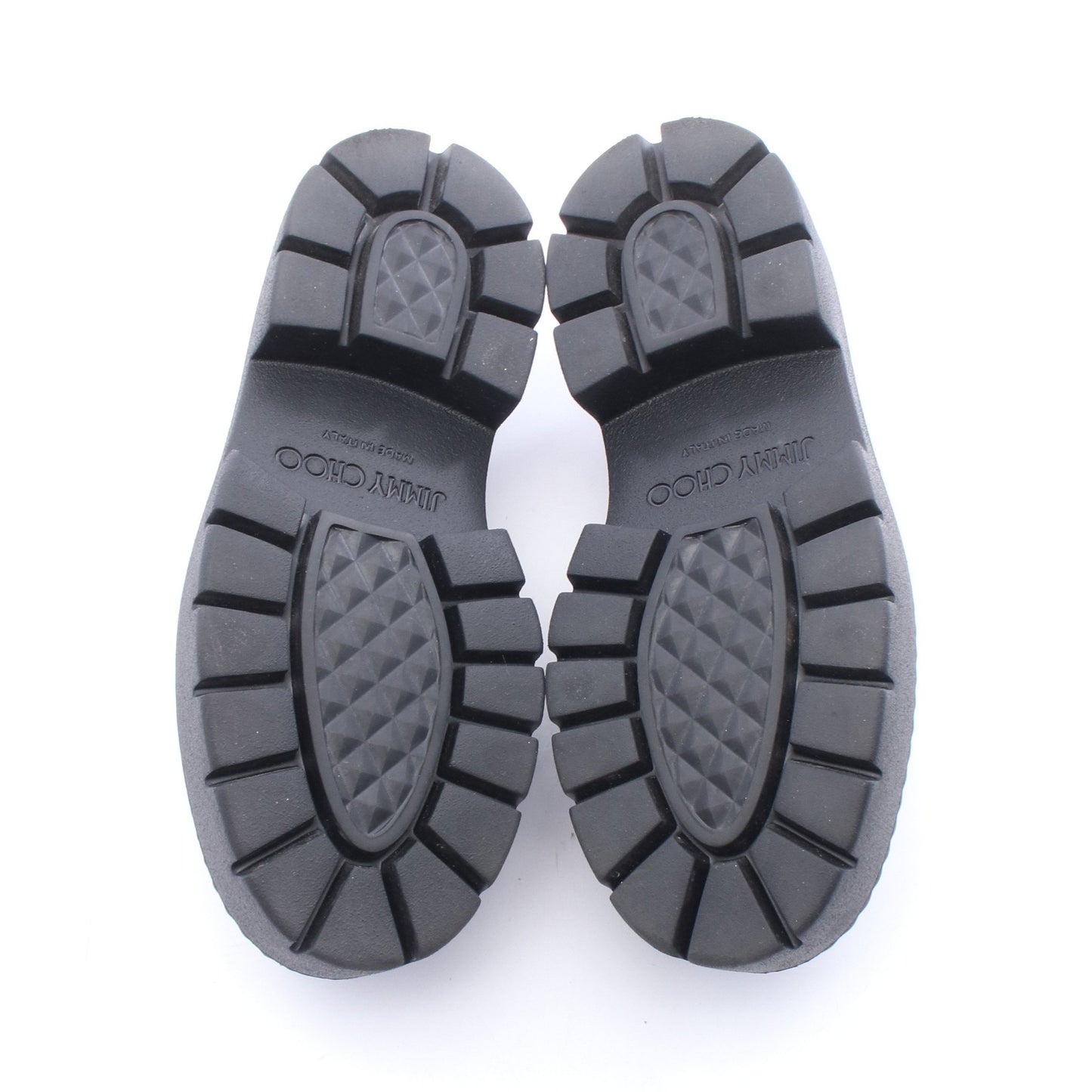 BRYER LOAFER FLAT ラインストーン ローファー レザー ブラック ジミーチュウ シューズ JIMMY CHOO