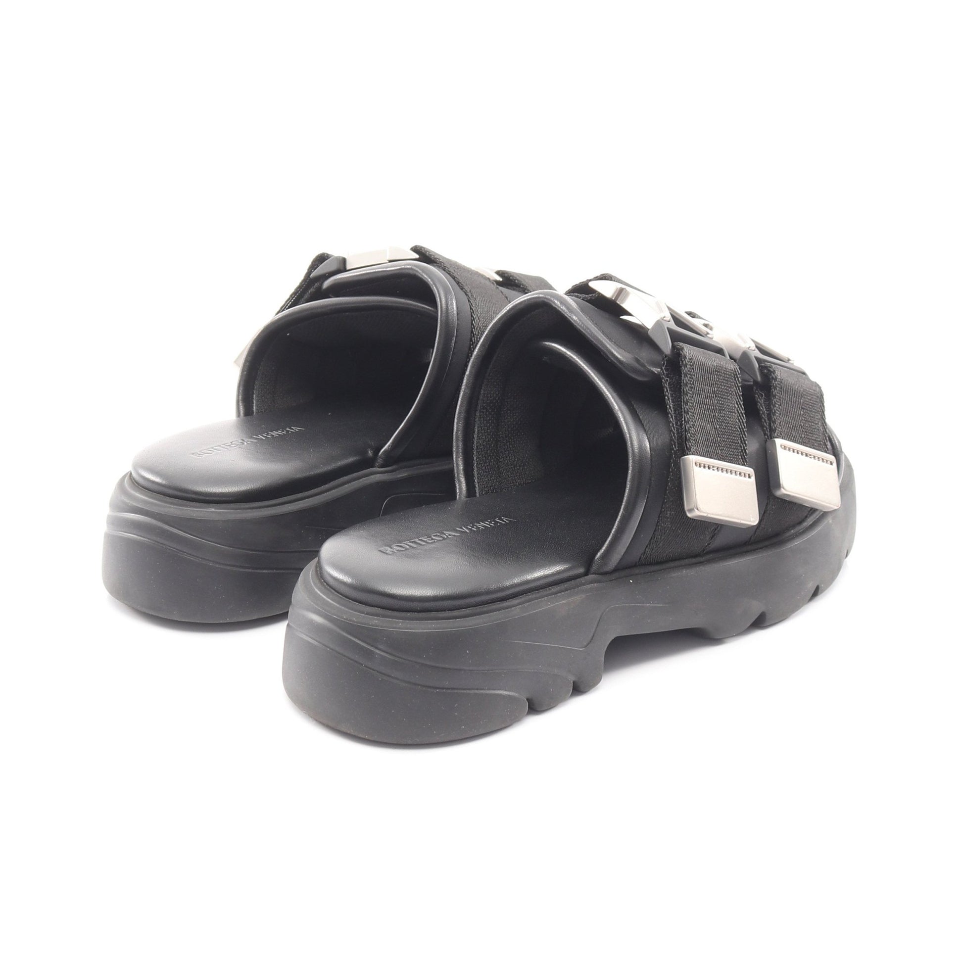 FLASH サンダル ナイロン ブラック ボッテガヴェネタ シューズ BOTTEGA VENETA