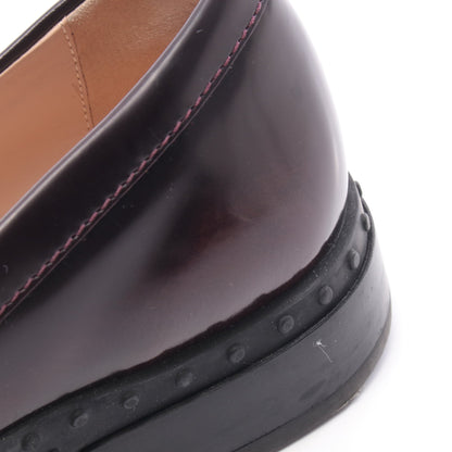 プレート ローファー レザー ボルドー トッズ シューズ TOD'S