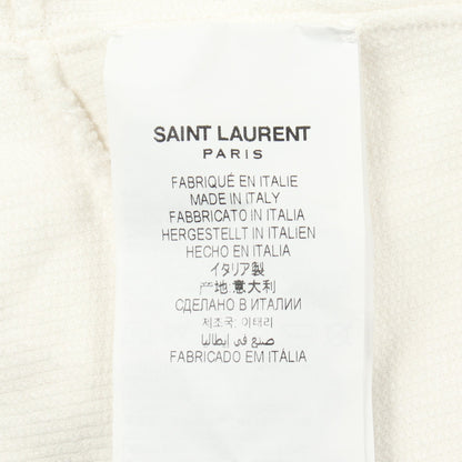 インサイドアウトロゴ プルオーバーパーカー コットン ホワイト サンローランパリ トップス SAINT LAURENT PARIS