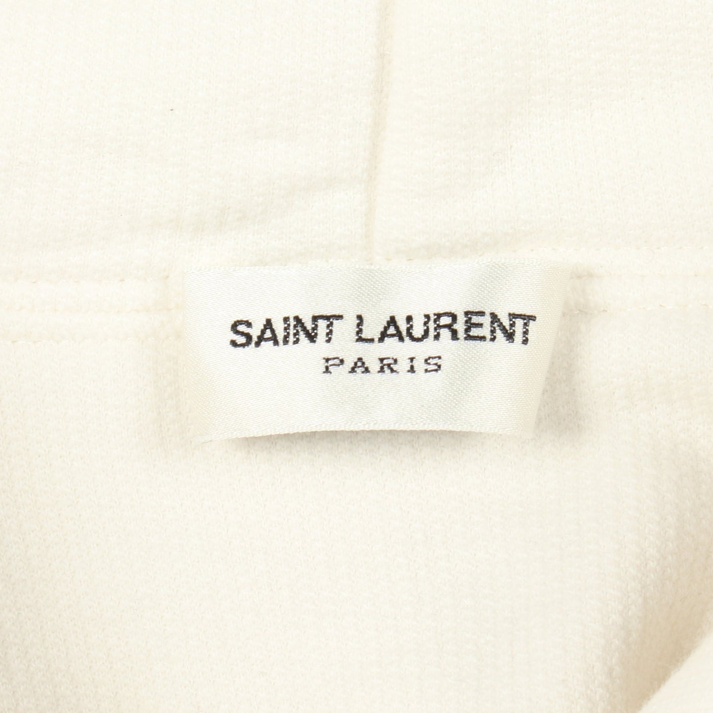 インサイドアウトロゴ プルオーバーパーカー コットン ホワイト サンローランパリ トップス SAINT LAURENT PARIS