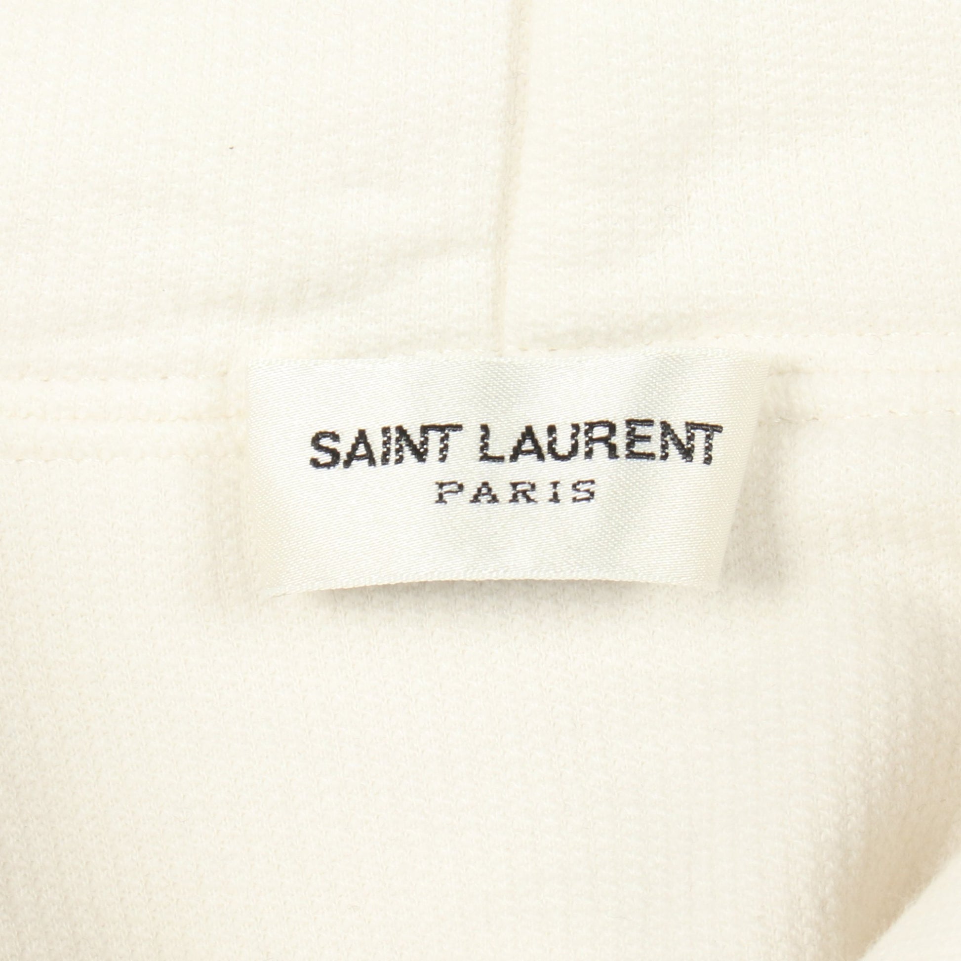 インサイドアウトロゴ プルオーバーパーカー コットン ホワイト サンローランパリ トップス SAINT LAURENT PARIS
