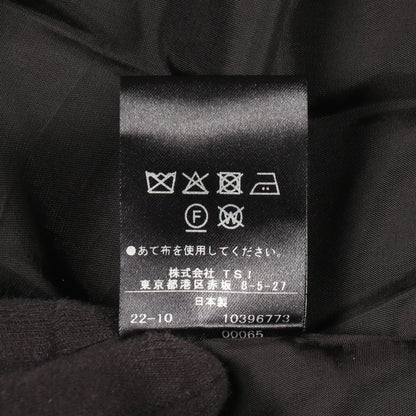 ワンピース ノースリーブ ウール モヘヤ ブラック アドーア ワンピース ADORE