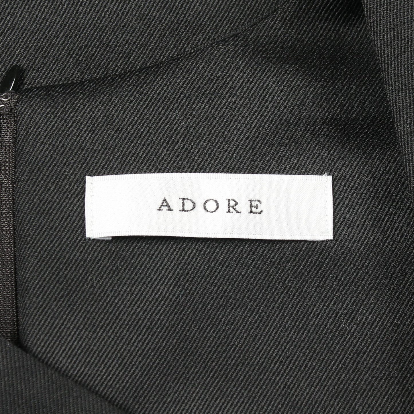 ワンピース ノースリーブ ウール モヘヤ ブラック アドーア ワンピース ADORE