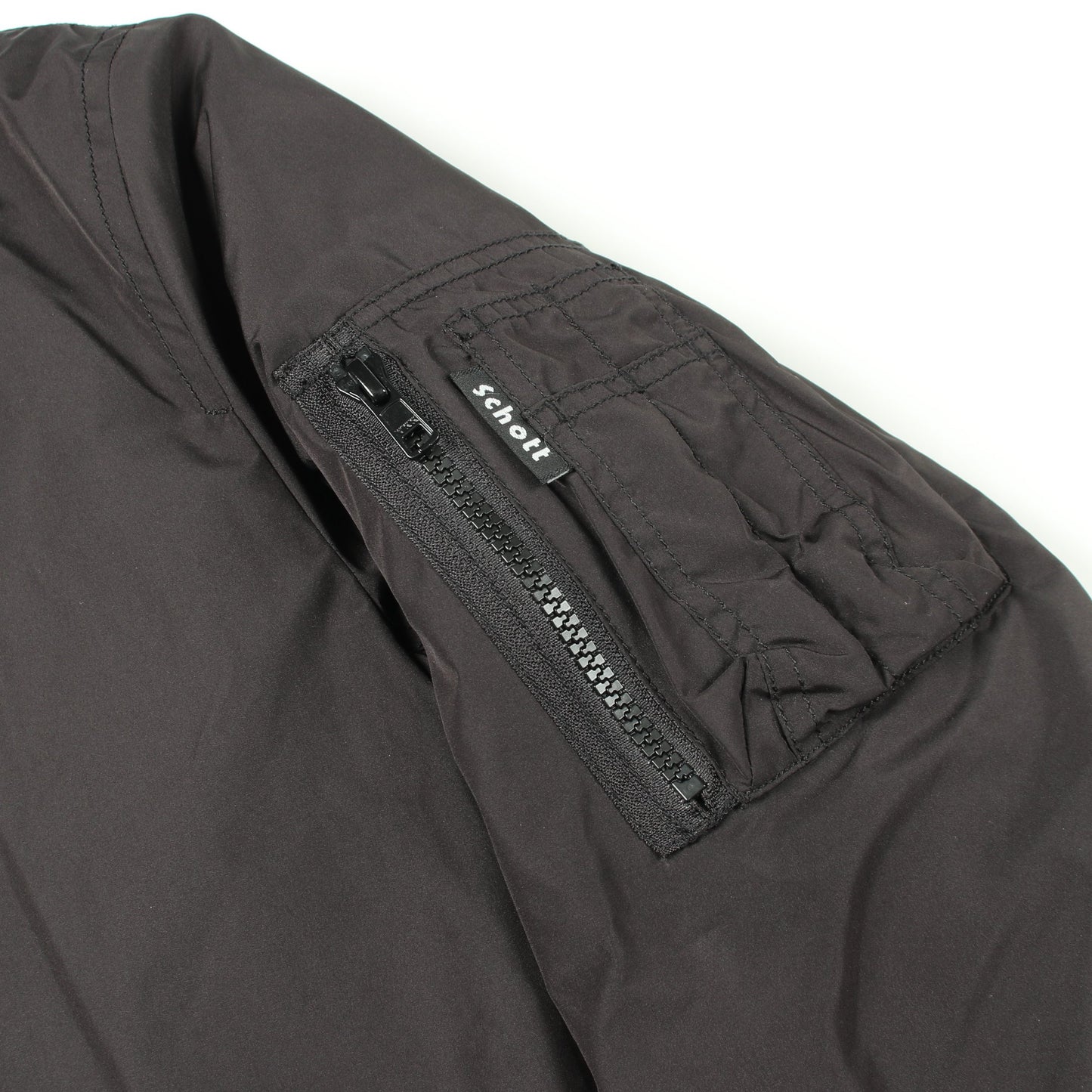 リバーシブルフライトジャケット ブルゾン ブラック 中綿 ショット アウター Schott