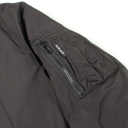 リバーシブルフライトジャケット ブルゾン ブラック 中綿 ショット アウター Schott
