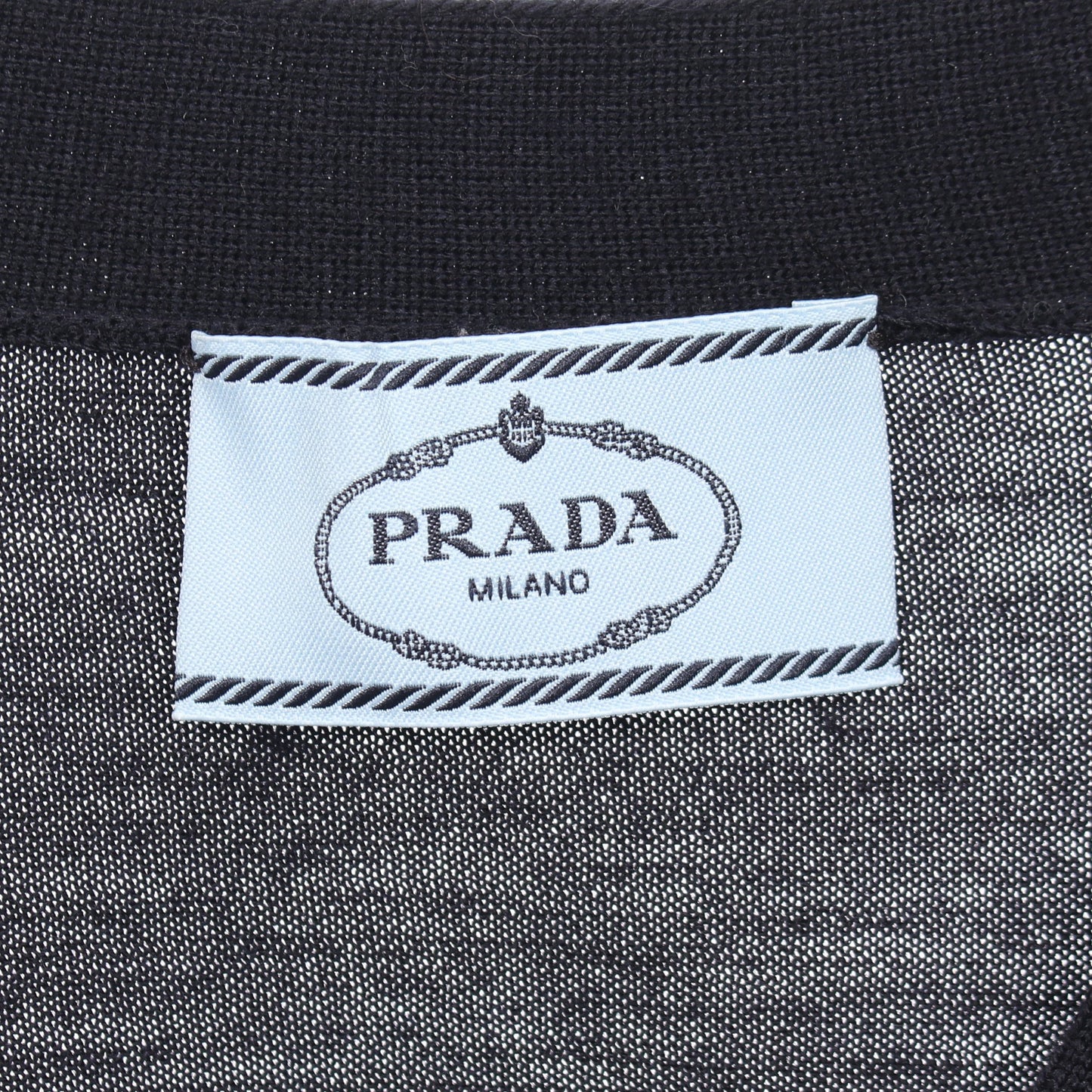 カーディガン Vネック ウール ネイビー プラダ トップス PRADA