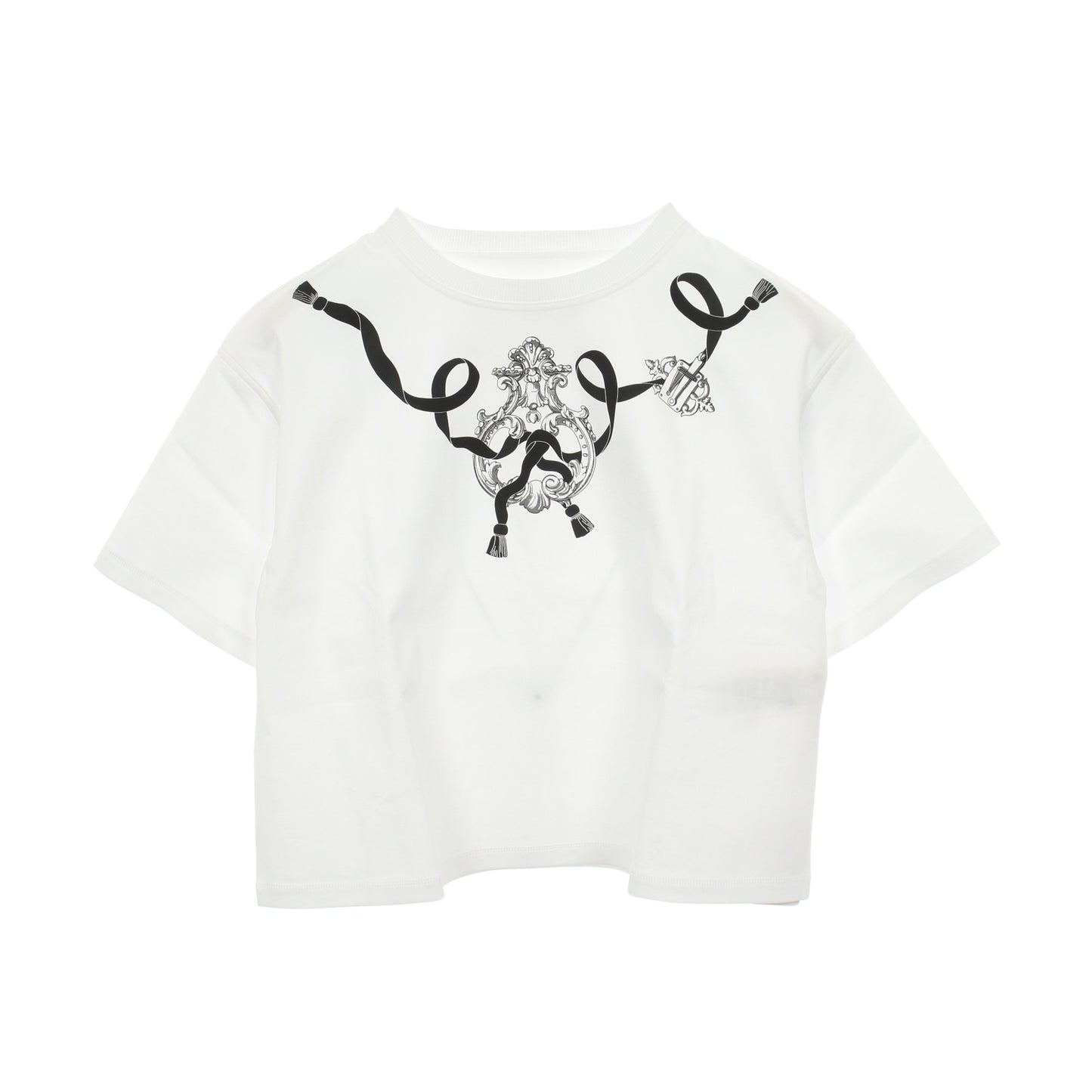 カルトゥッシュ フェロヌリー 半袖Tシャツ コットン ホワイト エルメス トップス HERMES
