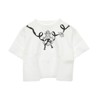 カルトゥッシュ フェロヌリー 半袖Tシャツ コットン ホワイト エルメス トップス HERMES