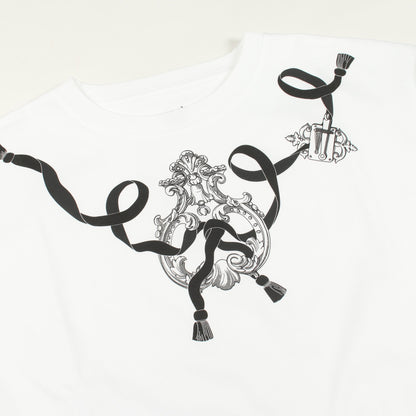 カルトゥッシュ フェロヌリー 半袖Tシャツ コットン ホワイト エルメス トップス HERMES