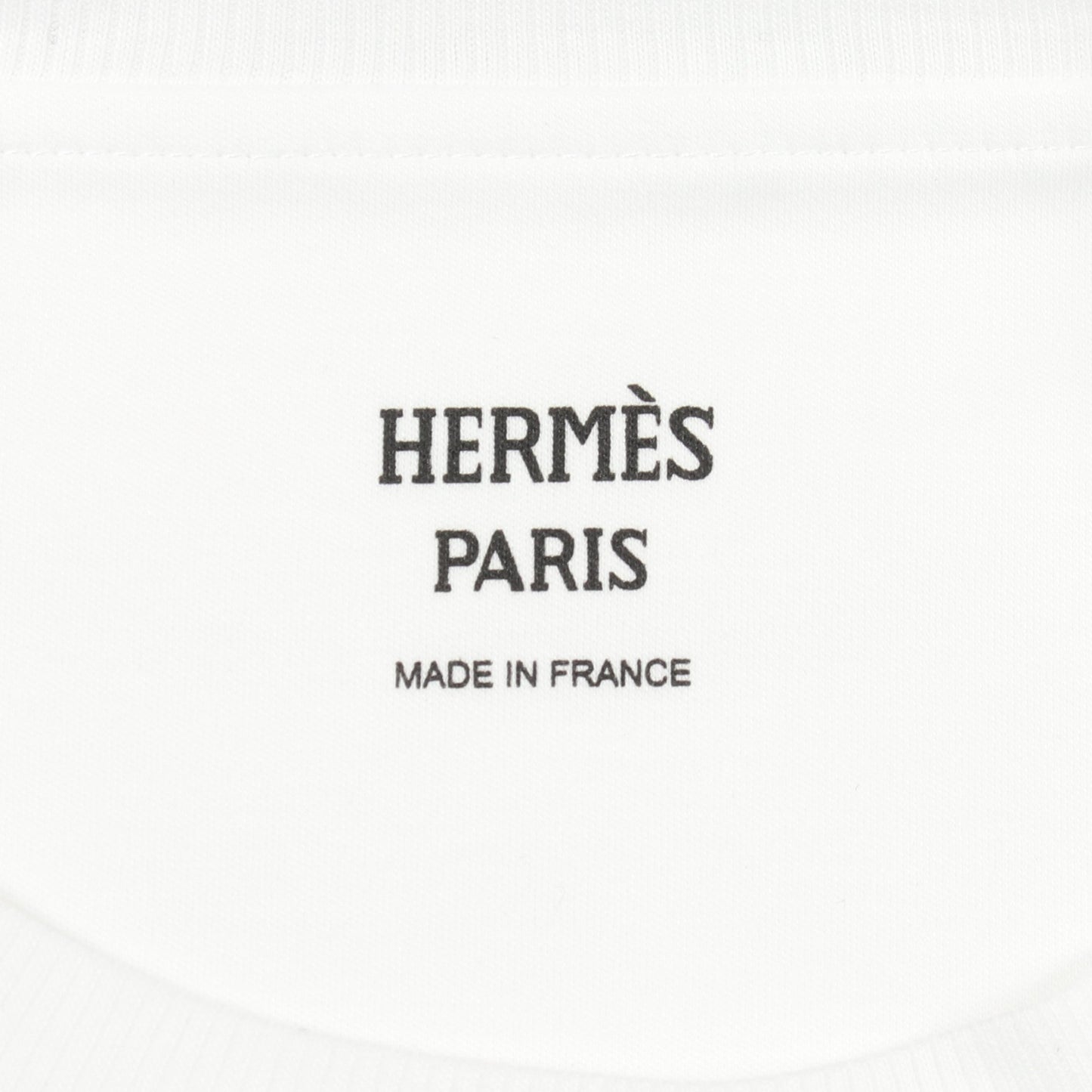 カルトゥッシュ フェロヌリー 半袖Tシャツ コットン ホワイト エルメス トップス HERMES