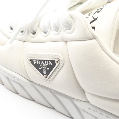 トライアングルロゴ スニーカー レザー ホワイト プラダ シューズ PRADA