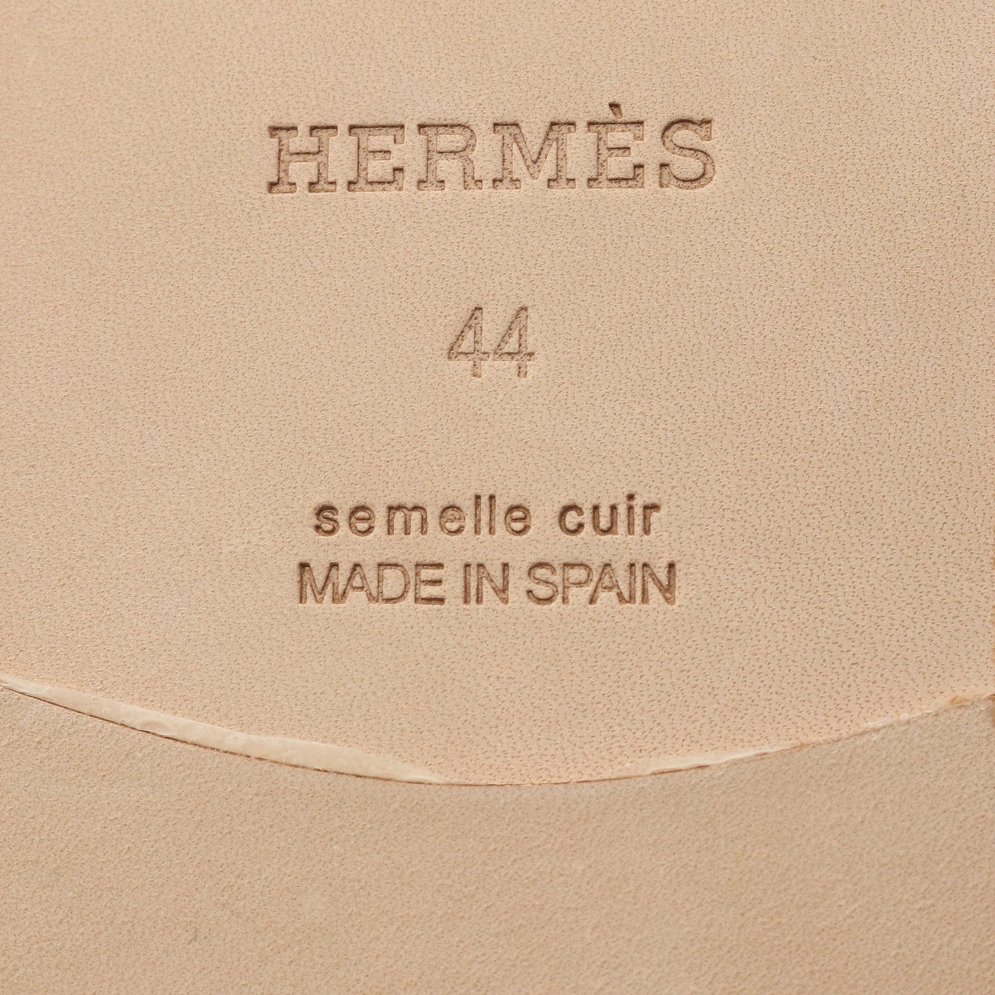 アンティグア スライドサンダル レザー ブラック ベージュ エルメス シューズ HERMES