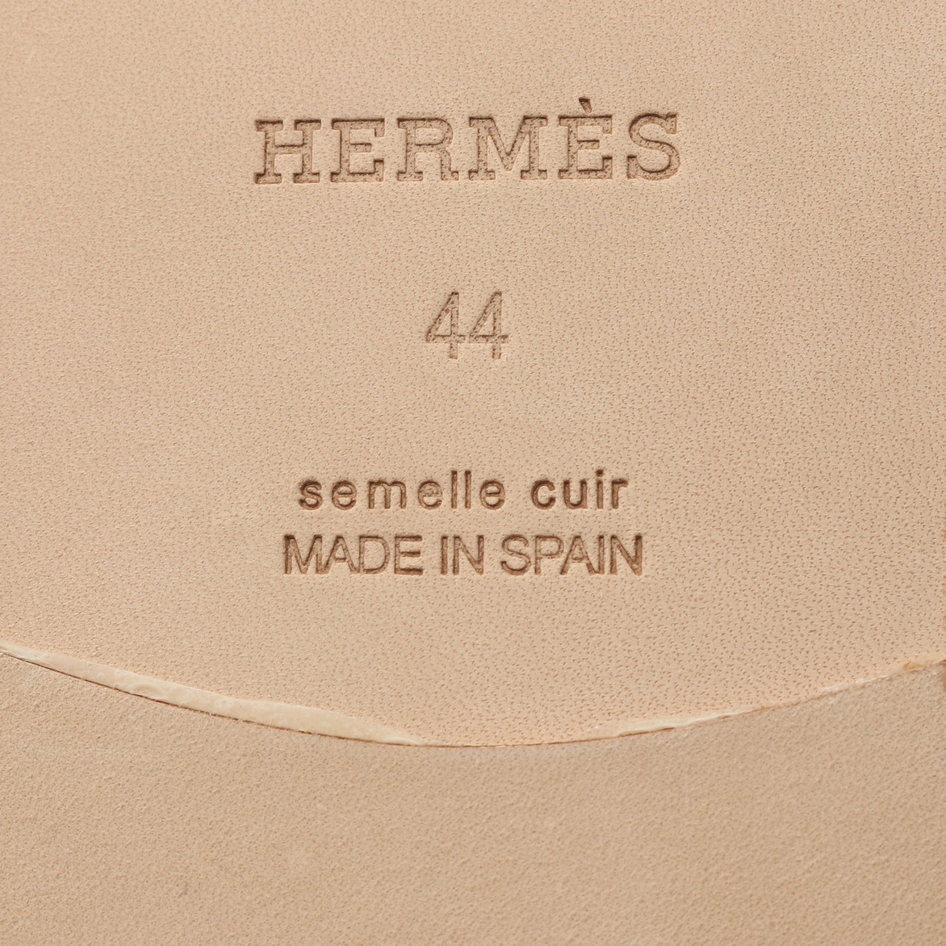 アンティグア スライドサンダル レザー ブラック ベージュ エルメス シューズ HERMES