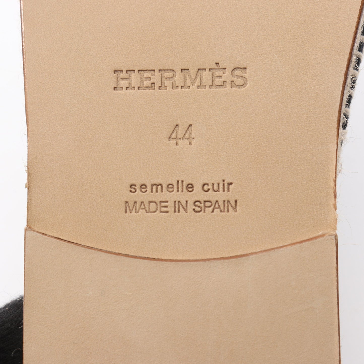 アンティグア スライドサンダル スエード ネイビー ベージュ エルメス シューズ HERMES