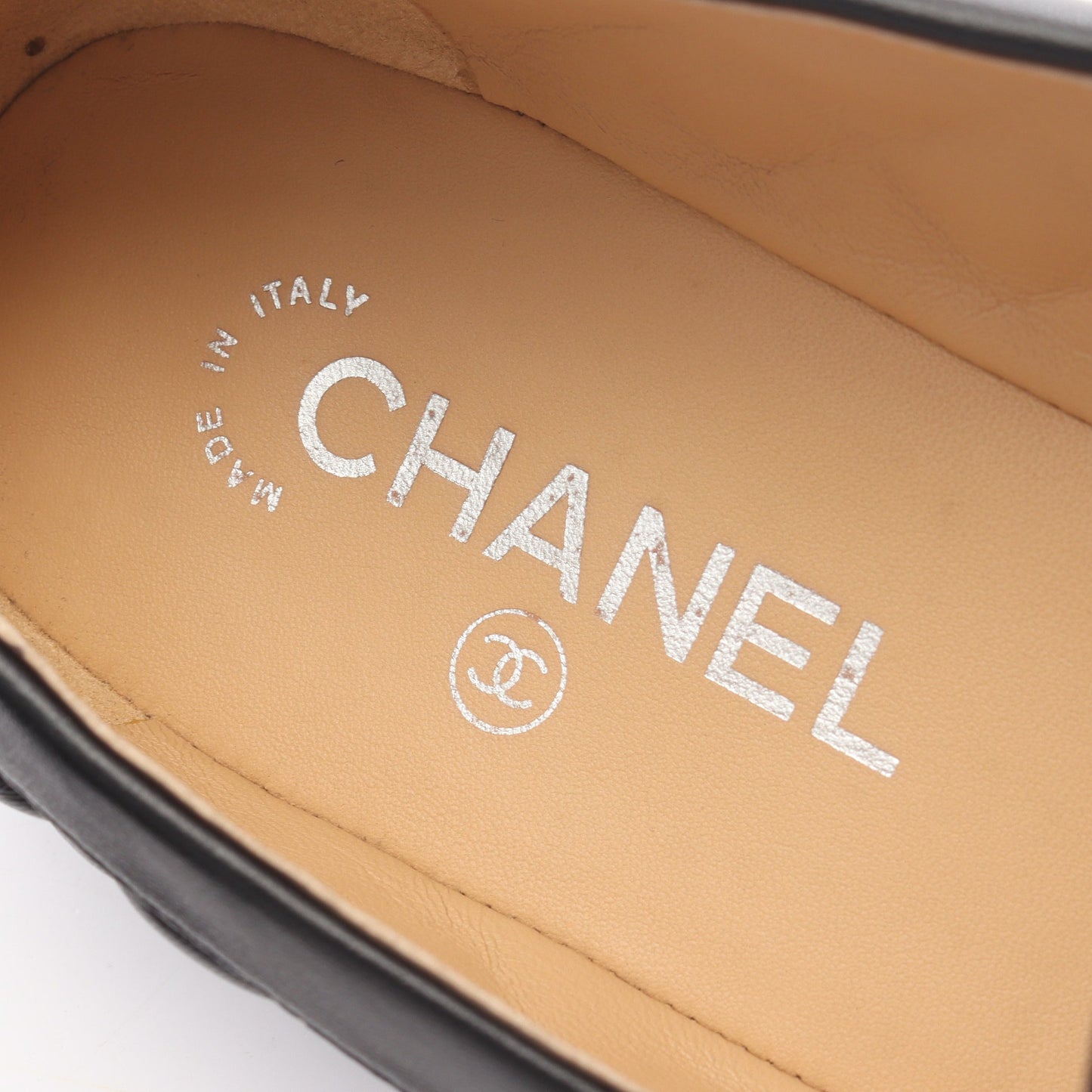 マトラッセ ローファー ラムスキン ブラック シャネル シューズ CHANEL