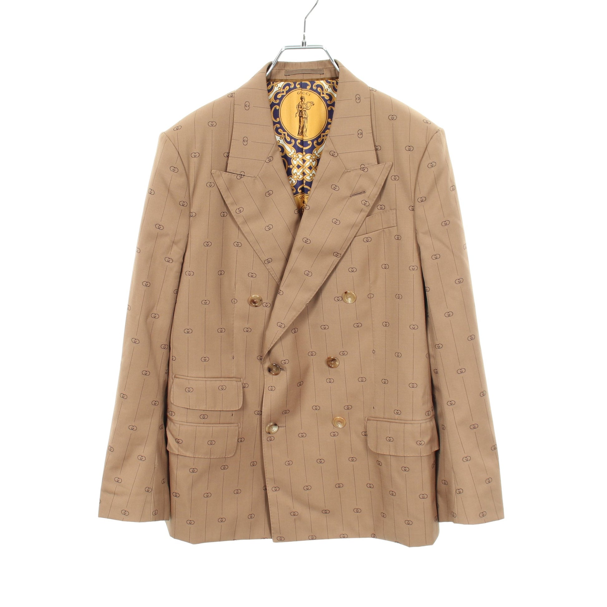 テーラードジャケット ウール ライトブラウン グッチ アウター GUCCI