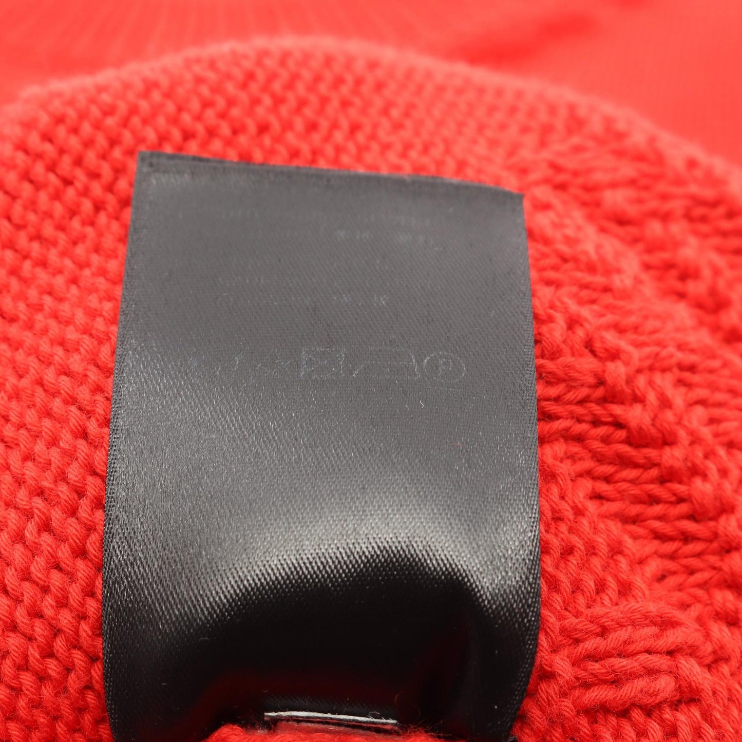 ロゴジャガード ニット クルーネック コットン レッド バレンシアガ トップス BALENCIAGA