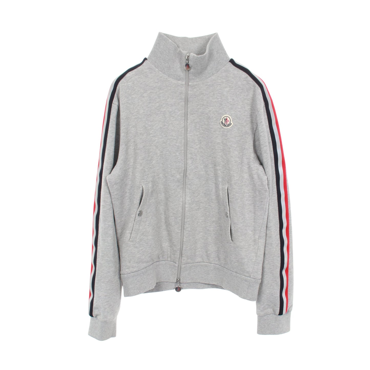 トリコロール トラックジャケット コットン グレー モンクレール アウター MONCLER