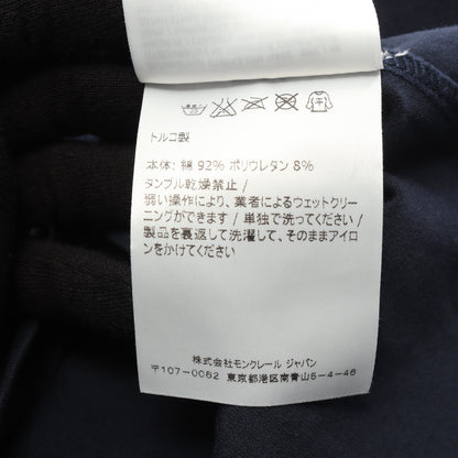 半袖Tシャツ Vネック ロゴワッペン コットン ネイビー ホワイト レッド モンクレール トップス MONCLER