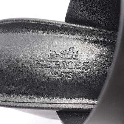 キュート60 サンダル レザー ブラック エルメス シューズ HERMES