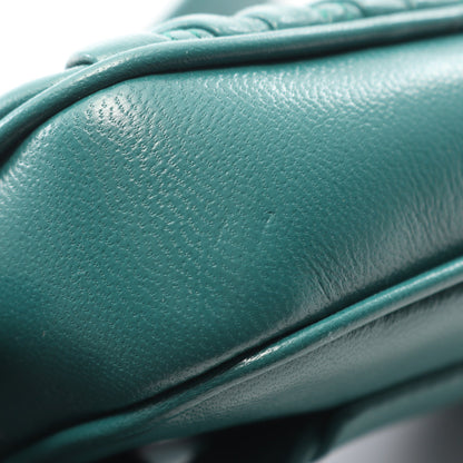 MATELASSE マテラッセ ボディバッグ レザー ブルーグリーン ミュウミュウ