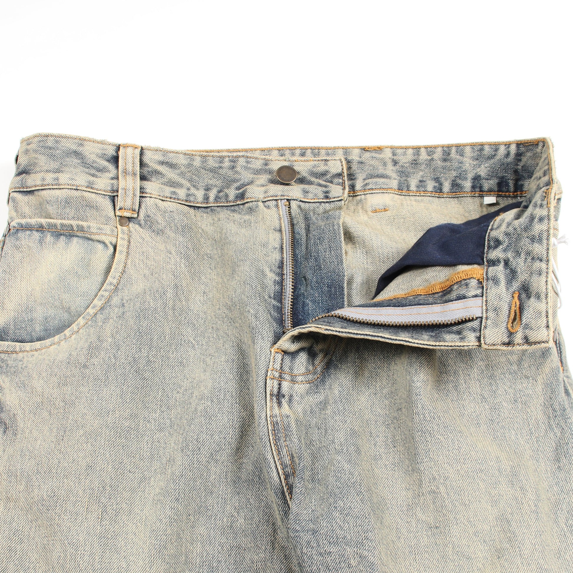 GEM JEANS デニムパンツ コットン ブルー エンタイアスタジオ ボトムス ENTIRE STUDIOS